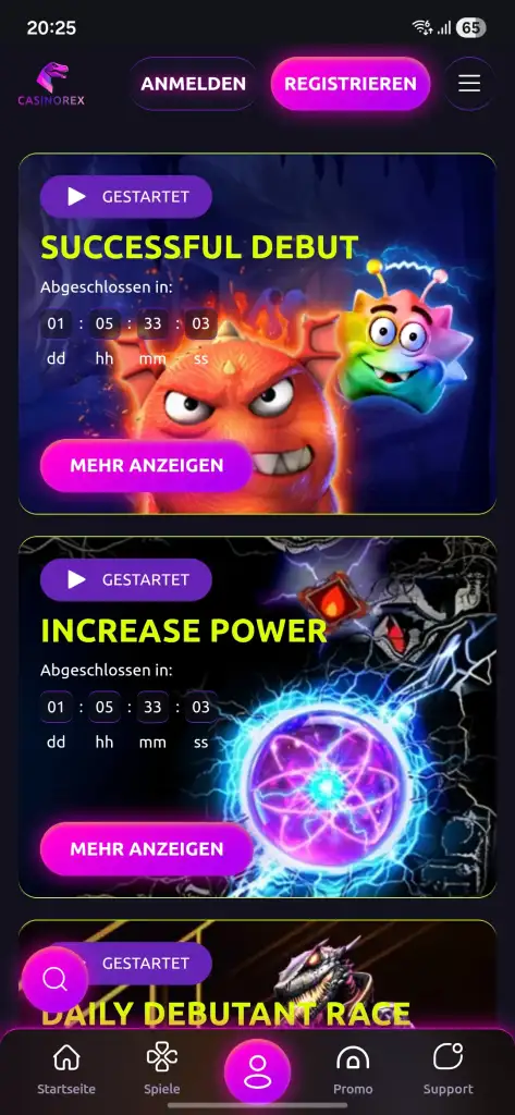 CasinoRex App Boni